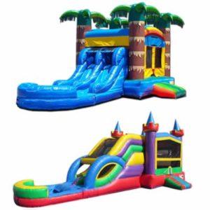 Wet Bounce House and Slide Combos